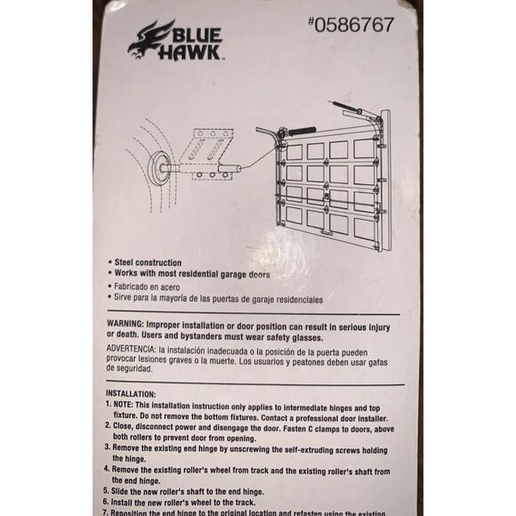 Blue Hawk, 2-Pack, Steel, Garage Door Roller Model # 11-0656 2 Packs of 2 - Picture 5 of 5